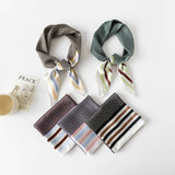 SWEET FLORAL SATIN SCARF 70CM SQUARE NECK WRAP_CWASC0823