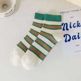 STRIPED EMBROIDERED BUNNY SOCKS FOR WOMEN_CWMS2026