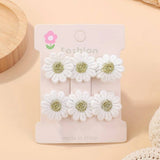 FRESH DAISY HAIR CLIP SET HANDMADE FABRIC CLIPS_CWAHA6712