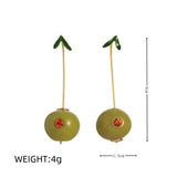 FRESH FRUIT VEGGIE 18K GOLD PLATED EARRINGS_CWAJE5067