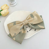 FRENCH GIRL SWEET PRINTED BOW HAIRPINS_CWAHA1191