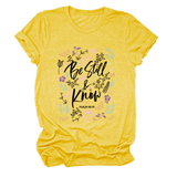 Womens Faith Tee, Be Still And Know_Cwtts1480