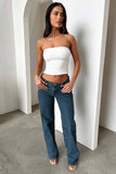 Stylish Retro Straight-Leg Baggy Denim Pants