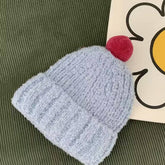 CHILDRENS CUTE COLORFUL BALL SOFT KNITTED HAT_CWAH2930