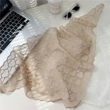HEART LACE TRIANGLE SCARF SUN PROTECTION NECK WRAP_CWASC0840