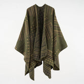 GEOMETRIC LINE FASHION WOMENS WARM SHAWL_CWMM2103