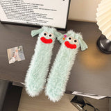NEW CORAL FLEECE FUNNY UGLY CUTE THICKENED SOCKS_CWMS0868