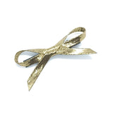 Vintage Pearl Metallic Glitter Bow Side Clip