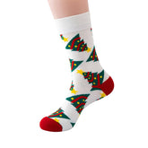 CHRISTMAS PATTERN CREW SOCKS_CWMS0202
