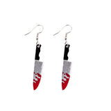 DARK HALLOWEEN FUNNY CREATIVE BAT EARRINGS_CWAJE1843