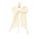 BOW TASSEL KEYCHAIN HANDCRAFTED WRIST STRAP_CWAB5073
