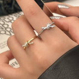 FASHIONABLE AND HIGH END SIMPLE ZIRCON OPEN RING_CWAJE3094