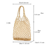 GOLD AND SILVER THREAD HANDMADE CROCHET BAG_CWAB2097