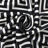 STRIPED SATIN SQUARE SCARF FOR SUN BAG WRAP_CWASC1149