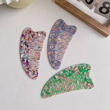 FASHIONABLE HEART LARGE FINE TOOTH HAIR COMB_CWMM1094