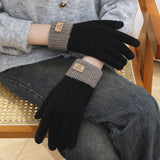 Winter Cashmere Touch Screen Plus Fleece Gloves_Cwag0186