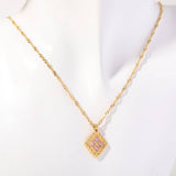 DECEMBER BIRTHSTONE COLORED ZIRCON NECKLACE_CWMM5652