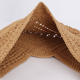 HAND WOVEN SHOULDER BAG MESH BEACH HOLIDAY BAG_CWAB4677