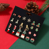 CHRISTMAS EARRING COMBINATION CARTOON EARRING SET_CWMM2611