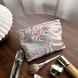 Vintage Makeup Bag Phoenix Tail Travel Wash Pouch_Cuab00739