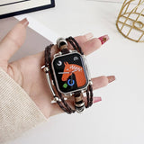 Bohemian Style Iwatch9 Genuine Leatherven Strap_Cwww0067