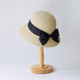 SUMMER NEW BOW STRAW HAT FOR WOMEN_CWAH3469