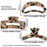 Elegant Leopard Acetate Hair Clip ? Large_Cwaha07258