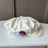 COLOR BUTTON PAINTER ASYMMETRICAL CLOUD BERET_CWAB2900