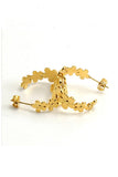 18K Gold Plated Stainless Steel Earrings_Cwaje0399