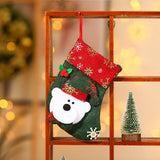 RETRO CARTOON SMALL CHRISTMAS STOCKING GIFT BAG_CWMM1893