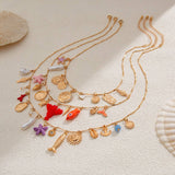 BOHEMIAN HEAVY CHAIN VINTAGE STACKING NECKLACE_CWMM3178