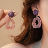IRREGULAR GEOMETRIC TEMPERAMENT EARRINGS_CWAJE2336