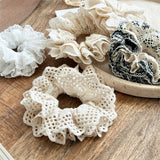 MULTI LAYER HOLLOW PLEATED HAIR RING HAIR ROPE_CWAHA1368