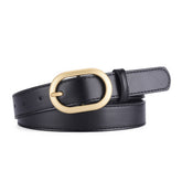 Women New Slim Fit Oval Pu Belt_Cwabe0352