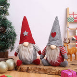 CHRISTMAS FACELESS OLD MAN ELF FIGURINE DECORATION_CWMM2918