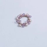 SIMPLE CUTE HAIR TIE SWEET WRINKLED PEARL ELASTIC_CWAHA6772