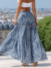 Floral Panel Maxi A-Line Skirt ??Boho Chic Flow