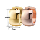 SMALL 18K GOLD HUGGIE HINGED HOOP EARRINGS_CWAJE0568