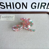 GINKGO LEAF PEARL ACETATE HAIR CLAW CLIP FOR WOMEN_CWAHA5785