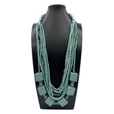 Wooden Beads Wood Geometric Necklace_Cwmm4956