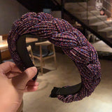 FASHION MULTICOLOUR WEAVE DETAIL HAIR HOOP_CWAHA0201