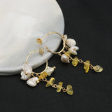 Womens High-End Natural Pearl Earrings