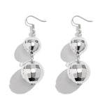 GEOMETRIC STITCHING BALL BEAD DROPEARRINGS_CWAJE1480