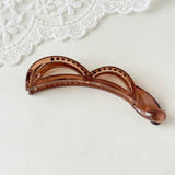 Bow Banana Hair Clip Elegant Ponytail Holder_Cwaha07559