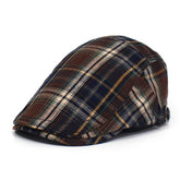 ADJUSTABLE CASUAL PLAID BERET_CWAB2924