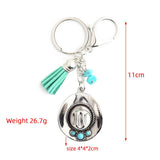 BOHO COWBOY HAT KEYCHAIN WITH VINTAGE WESTERN CHARM_CWAB5083