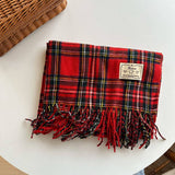 PLAID COLORBLOCK SCARF CLASSIC WINTER WRAP_CWASC2347