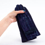 Fashion Irregular Gold Striped Bowknot Gloves_Cwag0074