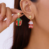 NEW CHRISTMAS BELL ASYMMETRICAL EARRINGS_CWAJE2388