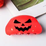 Cwaha1617_Halloween Pumpkin Skull Hair Claw